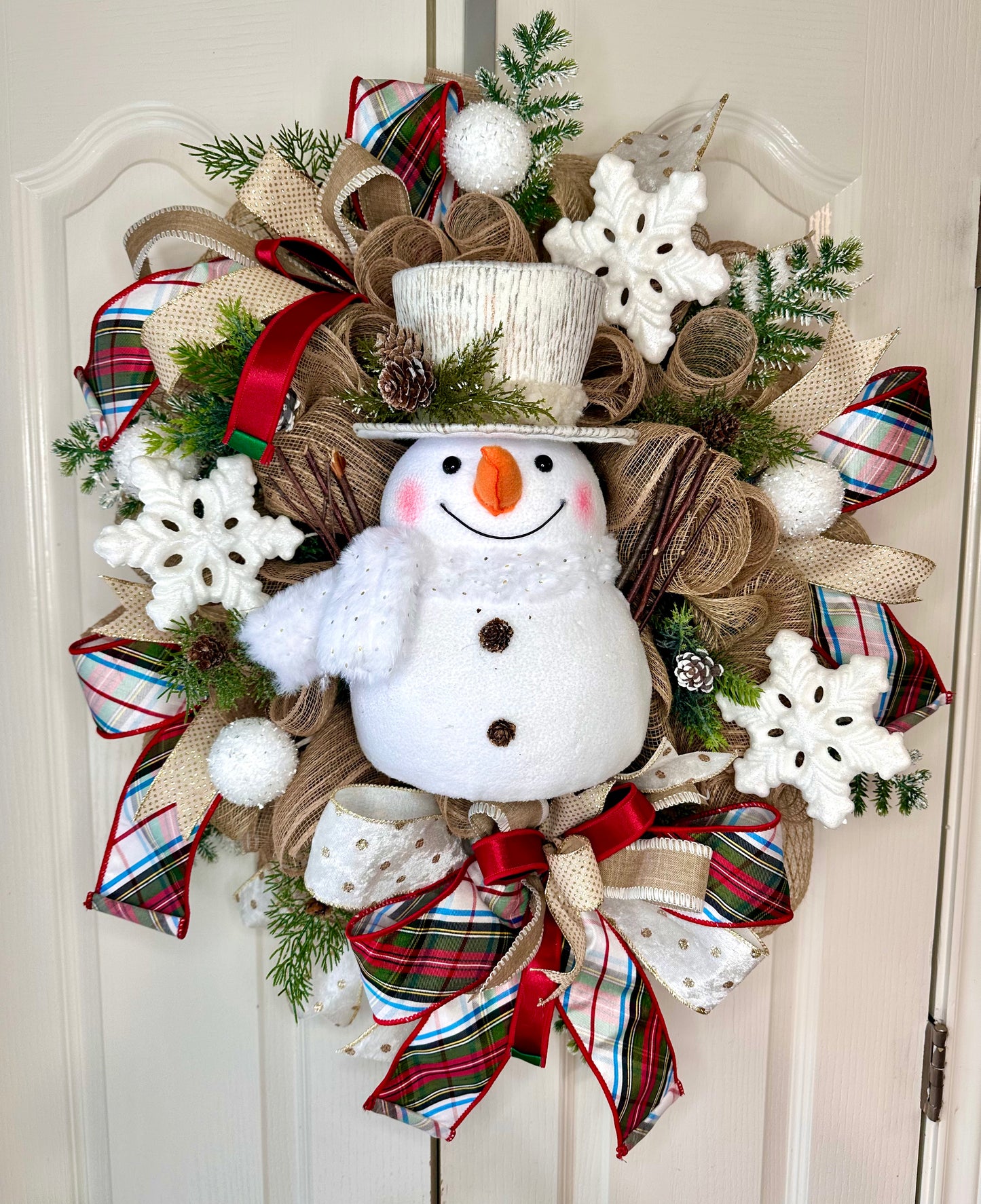 WINTER WONDERLAND SNOWMAN WREATH! ✨⛄❄️